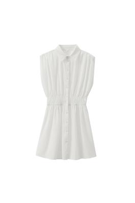 sleeveless shirt mini dress