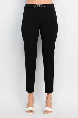 Hope & Harlow belted stretch crepe pant