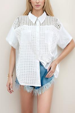 Net Over Lay Blouse