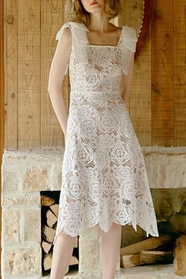 Sleeveless Elegant Embroidered Dress
