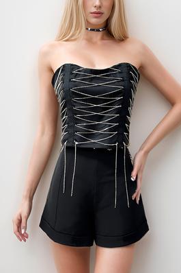 Crystal Chain Bustier