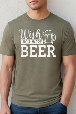 Father's Day Gifts Wish You Were Beer Tee