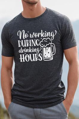 Father's Day Gifts No Working Drinking Hours Tee