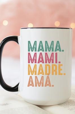 Mama Mami Madre Stack Coffee Mug Cup
