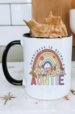 Happiness is Being Called Auntie Coffee Mug Cup