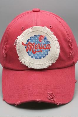 Patriotic American Merica Blue Circle Hat
