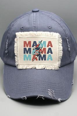 Patriotic Mama Floral Bolt Stack Hat