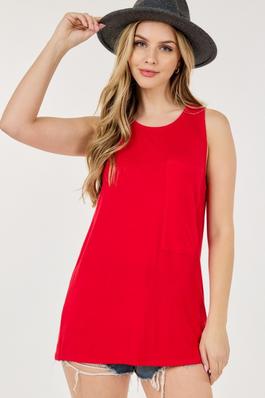 Basic Casual Round neck Tank Top