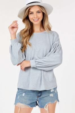 Long Sleeve Top with Loose Arm