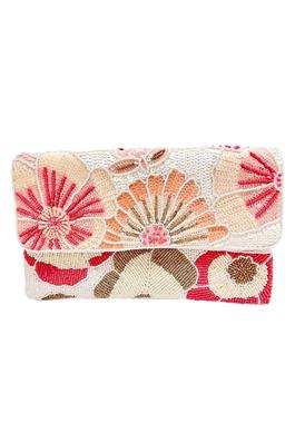Flowers Beaded Clutch LAC-SS-577