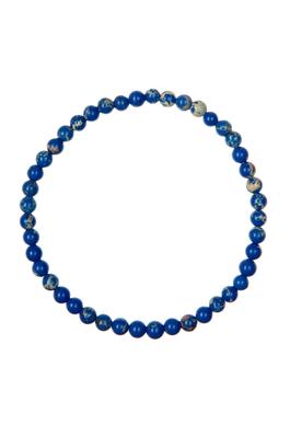 Blue Emperor Stone Stretch Bracelet B2057