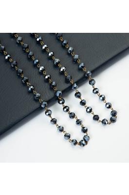Crystal Beaded Long Necklaces N1163-137-BZ