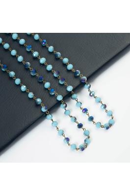 Crystal Beaded Long Necklaces N1163-148-BZ