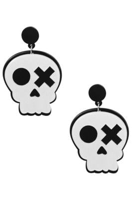 Skull Acrylic Earrings E5768