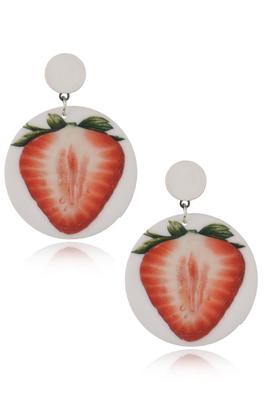Strawberry Acrylic Earrings E4309