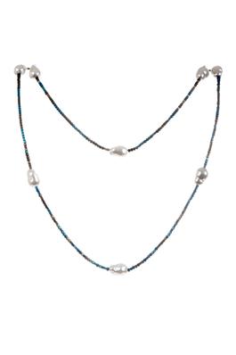 Hematite Pearl Bead Necklace N5248