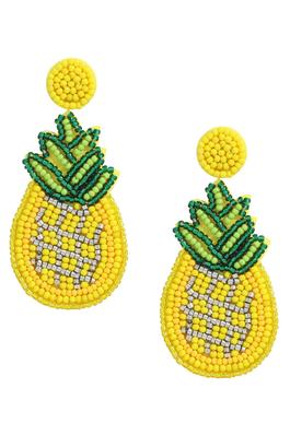 Pineapple Seed Bead Earrings E8127