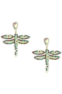 Dragonfly Rhinestone Earrings E6376