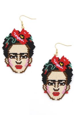 Frida Seed Bead  Earrings E5139
