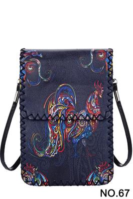 Floral Rooster Printed Crossbody HB0580 - NO.67