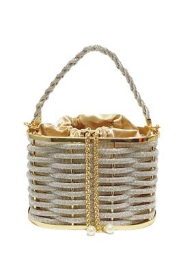 Hollow Basket Straw Clutch Bag HB2726
