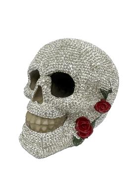 Handmade Rose Skull Rhinestone Ornaments W1720