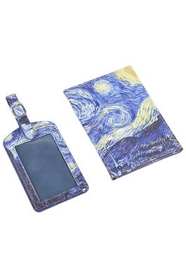 Starry Night Passport Cover Luggage Tag Set HB2153