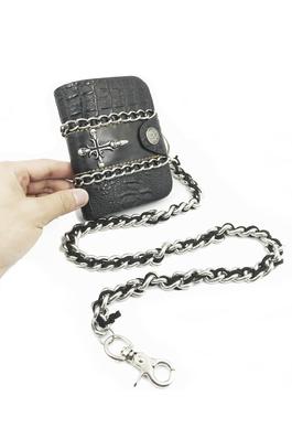 Cross Pu Leather Chain Wallets HB1741
