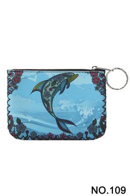 Dolphin Printed Coin Purse HB0665 - NO.109