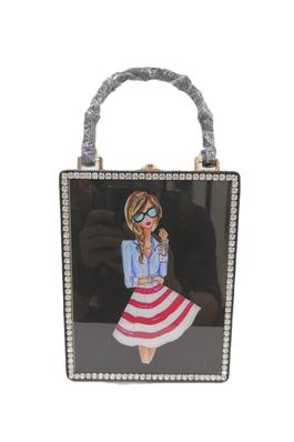 Lady Pattern Acrylic Handbag HB1880