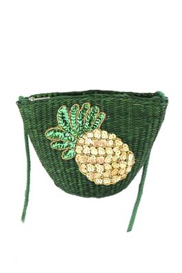 Pineapple Straw Crossbody Bag HB1812