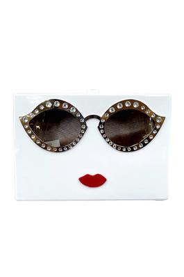 Glasses Acrylic Square Handbags HB1595