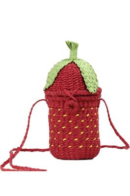 Strawberry Straw Crossbody Bag HB1392