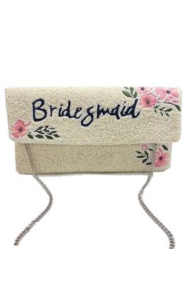 BRIDESMAID Floral Beaded Clutch LAC-SS-531