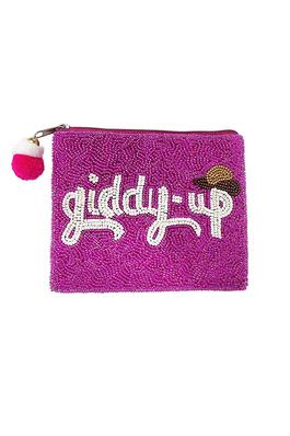 GIDDY UP Beaded Coin Purse LAC-CP-1352