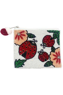 Lady Bug Flowers Coin Purse LAC-CP-1263