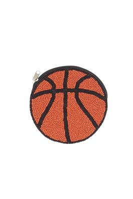 ROUND BASKETBALL Beaded Coin Purse LAC-CP-1220
