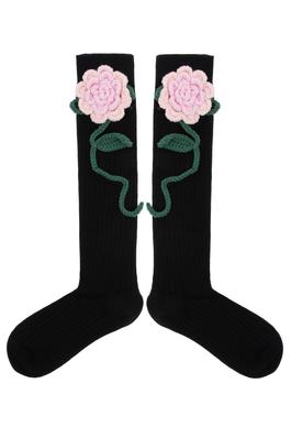 3D Floral Mid-calf Socks SK0039