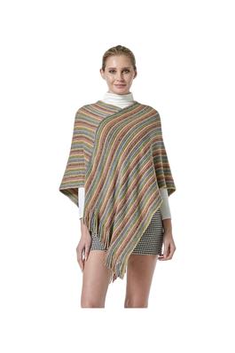 Striped Knit Cloak S0146