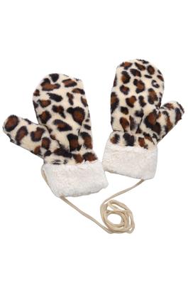 Animal Pattern Plush Gloves GL0057