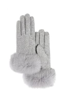 Fur Woolen Gloves GL0037