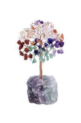 Natural Stone Fortune Tree Ornament W1647
