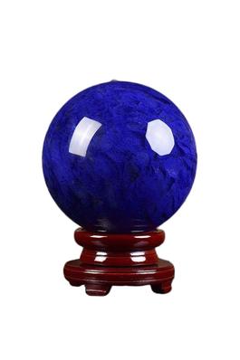 12 CM Blue Quartz Stone Ball Ornament W1700