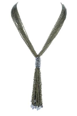 Women Crystal Beaded Statement Necklace N2955