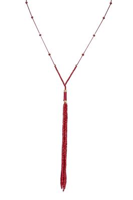 Fashion Women Simple Crystal Tassel Necklace 