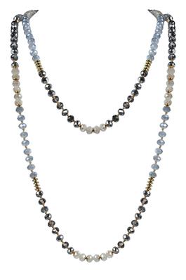 Fashion Women Crystal Beads Long Necklace