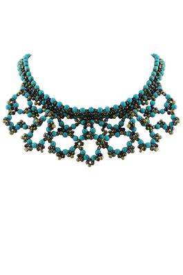 Fashion Women Special Turquoise Statement Necklace