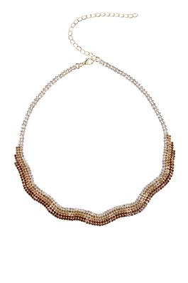 Elegant Crystal Rhine Collar Short Necklaces