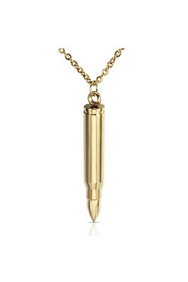 Bullet Pendant Stainless Steel Necklace N3752