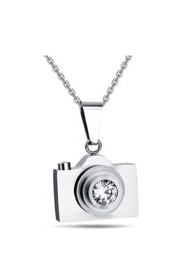 Camera Stainless Steel Pendant Necklace N3763